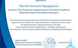 Благодарность Малей Н.Э.